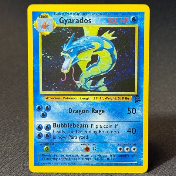 Gyarados Base Set 2 "Reprinted" - Picture 2 of 3